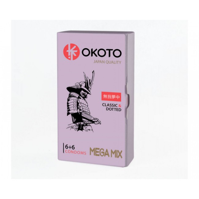 Презервативы «MEGA MIX» от «OKOTO» (12 шт.) 