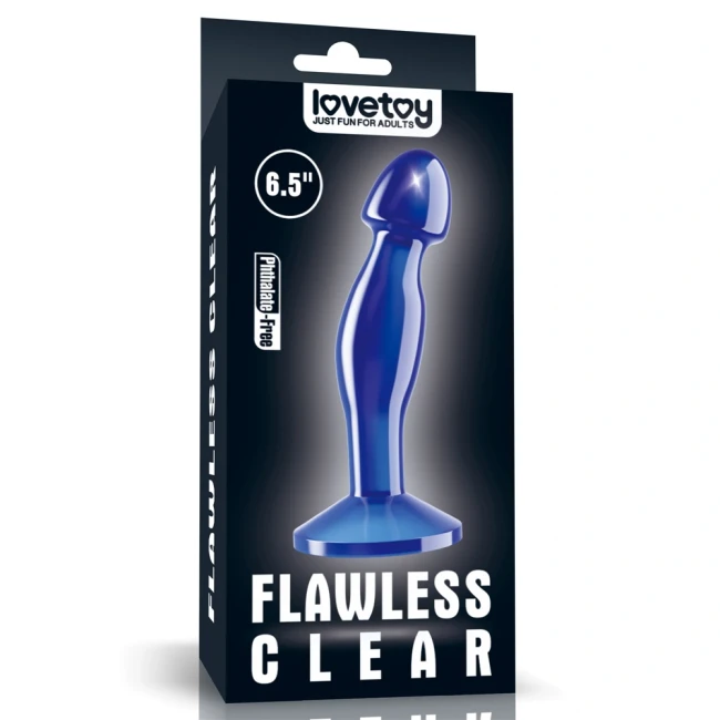 Синий массажер простаты «Flawless Clear» от «Lovetoy» (16,5 см)