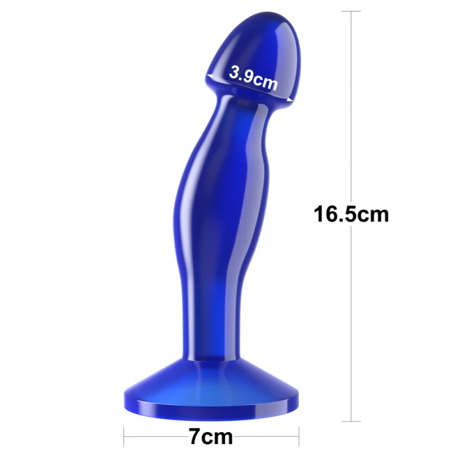 Синий массажер простаты «Flawless Clear» от «Lovetoy» (16,5 см)