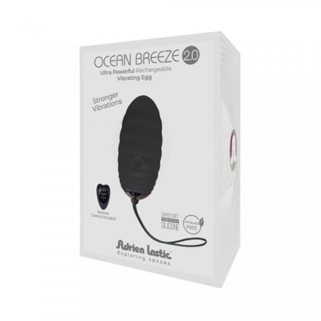 Виброяйцо с пультом ДУ «Ocean Breeze 2.0» от «Adrien Lastic» (чёрное) Виброяйцо с пультом ДУ «Ocean Breeze 2.0» от «Adrien Lastic» (чёрное)