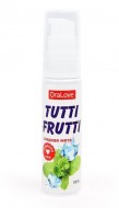 Съедобная гель-смазка TUTTI-FRUTTI со вкусом сладкой мяты 30 ML