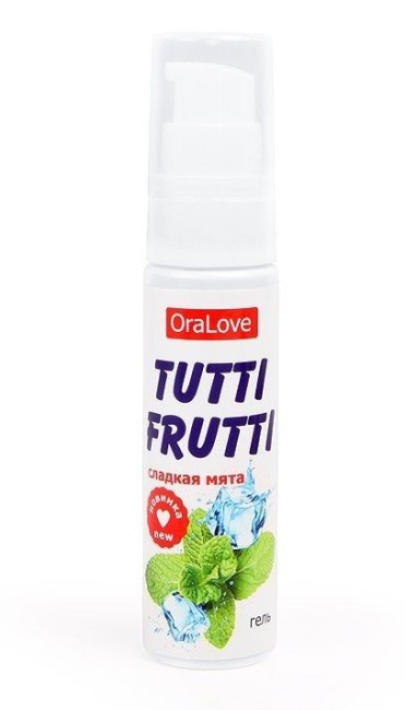 Съедобная гель-смазка TUTTI-FRUTTI со вкусом сладкой мяты 30 ML