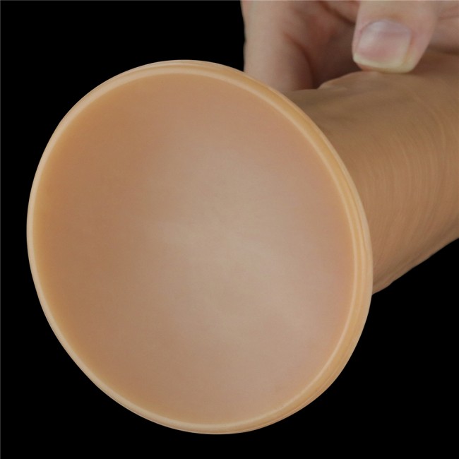 Вибратор с ротацией «Dual-Layered Silicone Nature Cock» от «Lovetoy» 