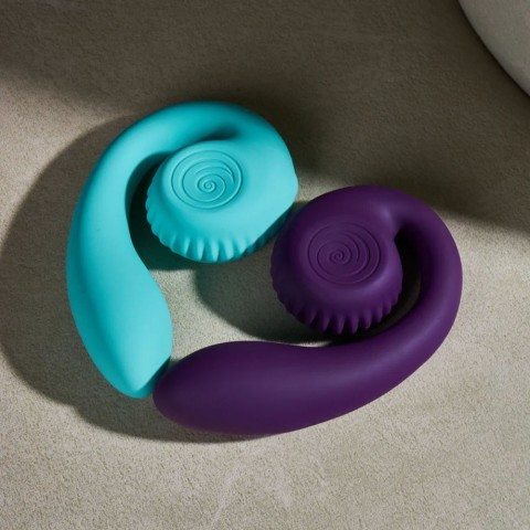Двойной стимулятор точки «G SVibe Snail GIZI» от «SVibe» (тиффани) Двойной стимулятор точки «G SVibe Snail GIZI» от «SVibe» (тиффани)