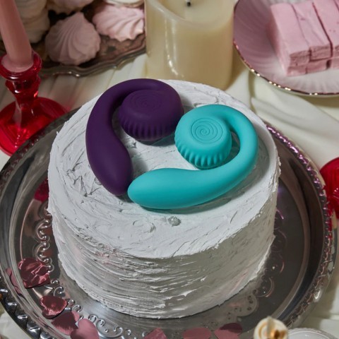 Двойной стимулятор точки «G SVibe Snail GIZI» от «SVibe» (тиффани) Двойной стимулятор точки «G SVibe Snail GIZI» от «SVibe» (тиффани)