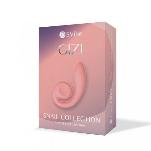 Двойной стимулятор точки G «SVibe Snail GIZI» от «SVibe» (персиково-розовый)
