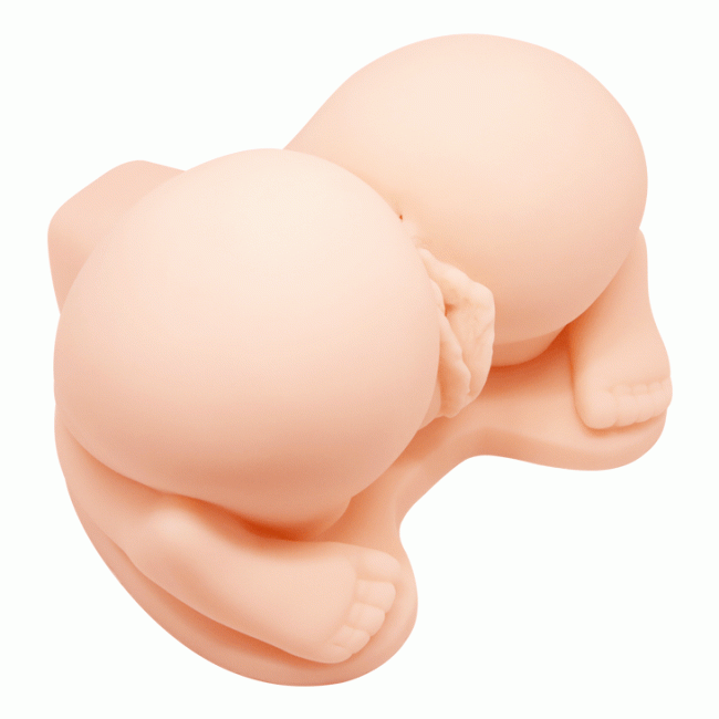 Двойной мастурбатор в виде попки с вибрацией Crazy bull