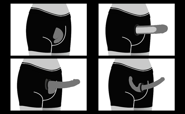 Шорты для страпона «Strapon shorts for sex for packing M/L» от «Lovetoy» (84-94 см. талия)