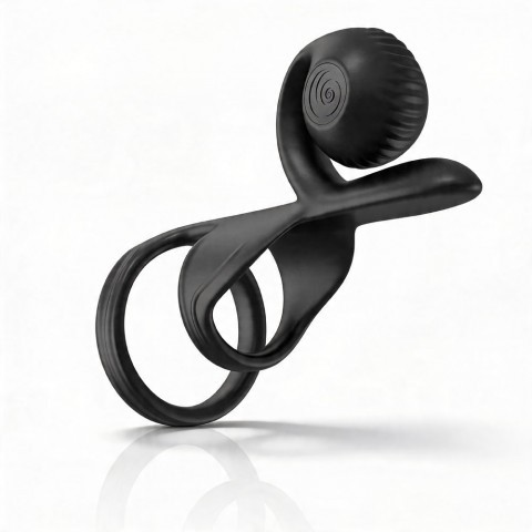 Черный стимулятор для пар в виде эрекционного кольца «Snail JOVI» от «SVibe» Черный стимулятор для пар в виде эрекционного кольца «Snail JOVI» от «SVibe»