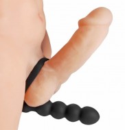 Насадка для двойного удовольствия Double Fun Cock Ring with Double Penetration Vibe