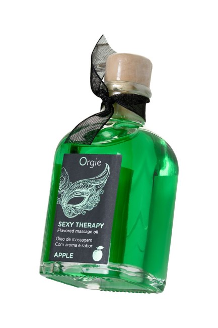 Комплект для сладких игр Orgie Lips Massage со вкусом яблока (массажное масло для поцелуев) Комплект для сладких игр Orgie Lips Massage со вкусом яблока (массажное масло для поцелуев)