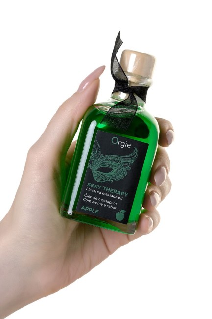 Комплект для сладких игр Orgie Lips Massage со вкусом яблока (массажное масло для поцелуев) Комплект для сладких игр Orgie Lips Massage со вкусом яблока (массажное масло для поцелуев)