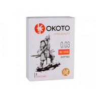 Продлевающие презервативы «DOTTED» от «OKOTO» (3 шт.) 