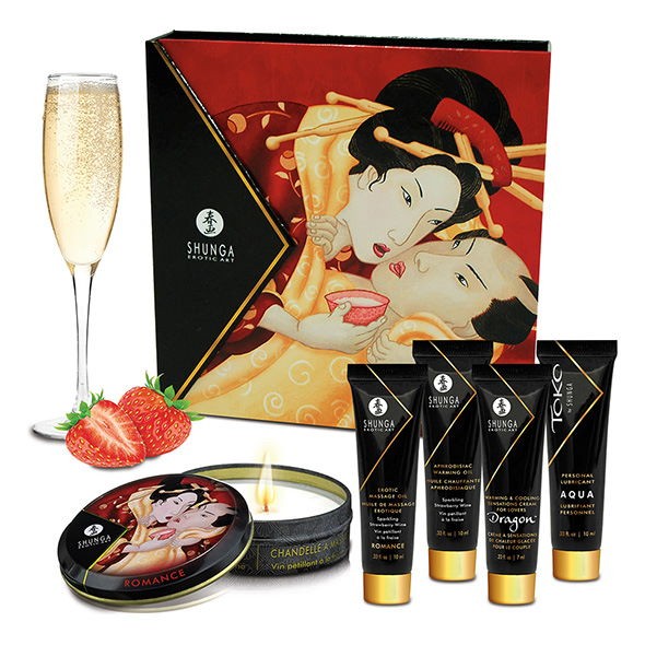 Набор Geisha Secrets Sparkling Strawberry Wine (Shunga)