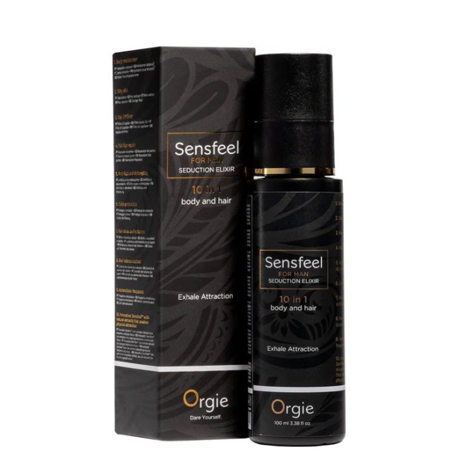 Лосьон с феромонами для тела и волос «SENSFEEL SEDUCTION ELIXIR 10 IN 1 for Him» от «Orgie» Лосьон с феромонами для тела и волос «SENSFEEL SEDUCTION ELIXIR 10 IN 1 for Him» от «Orgie»