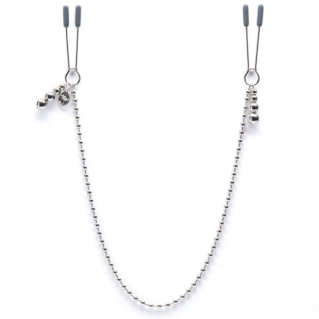 Зажимы для сосков на нитке бусин At My Mercy Chained Nipple Clamps 