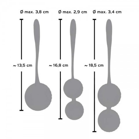 Набор вагинальных шариков Sweet Smile (3 шт.) Набор вагинальных шариков Sweet Smile (3 шт.)