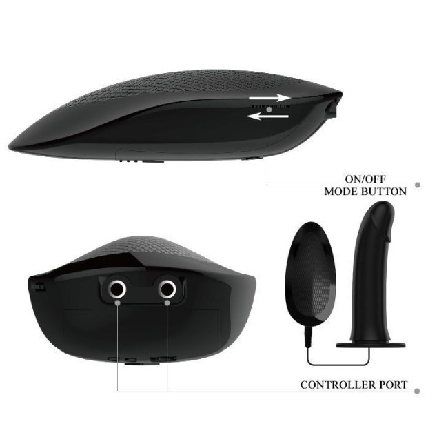 Мужской страпон «Marvin» (чёрный)