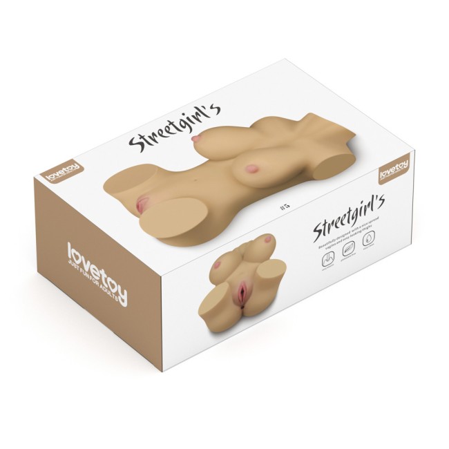 Мастурбатор двойной в виде женского тела «Streetgirls № 5» от «Lovetoy» (светлый)  Мастурбатор двойной в виде женского тела «Streetgirls № 5» от «Lovetoy» (светлый)