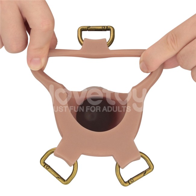 Расширенный набор мужского страпона Ingen 9 (пояс, реалистичный полый дилдо и втулка) L/XL/2XL от «Lovetoy»