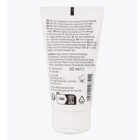 Съедобный массажный гель Lick it! со вкусом коктейля «Секс на пляже» (50 ML)