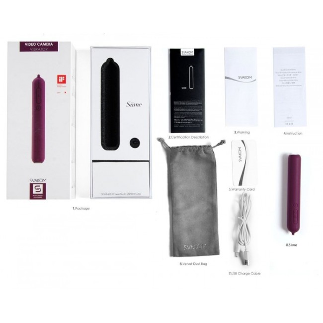 Вибратор с камерой и фонариком «Siime» от «Svakom» Вибратор с камерой и фонариком «Siime» от «Svakom»