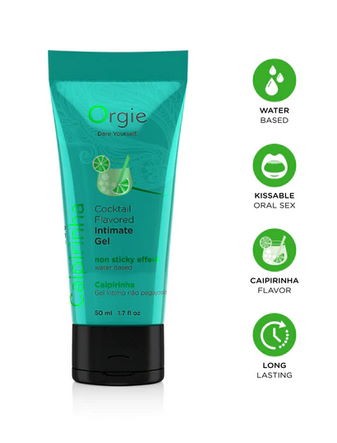 Съедобная смазка «LUBE TUBE COCKTAIL - CAIPIRINHA» от «Orgie» Съедобная смазка «LUBE TUBE COCKTAIL - CAIPIRINHA» от «Orgie»