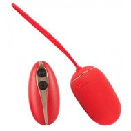 Красное виброяйцо Remote Controlled Love Ball с пультом ДУ 