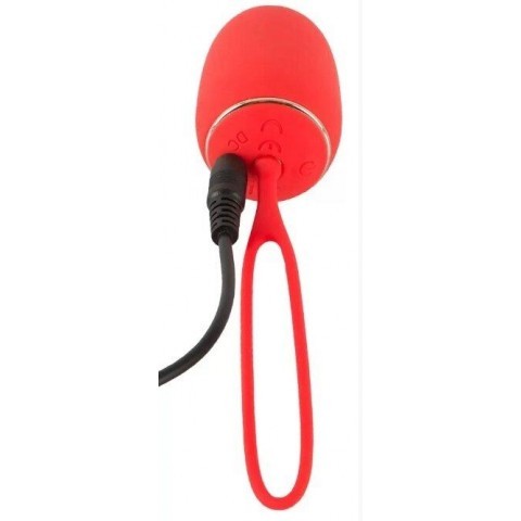 Красное виброяйцо Remote Controlled Love Ball с пультом ДУ 
