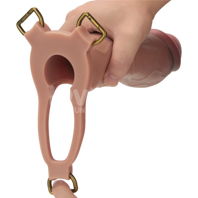 Расширенный набор мужского страпона Ingen 10 (пояс, реалистичный полый дилдо и втулка) XS/S/M от «Lovetoy»