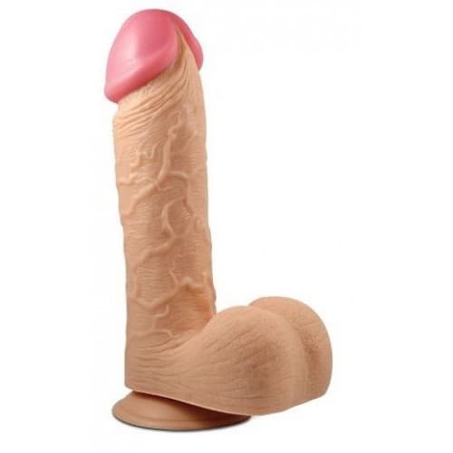 Реалистичный фаллоимитатор на присоске (17,5 см)