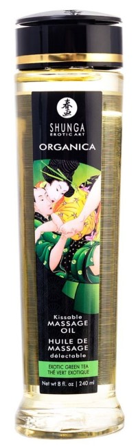 Массажное масло с ароматом зеленого чая (Shunga) 