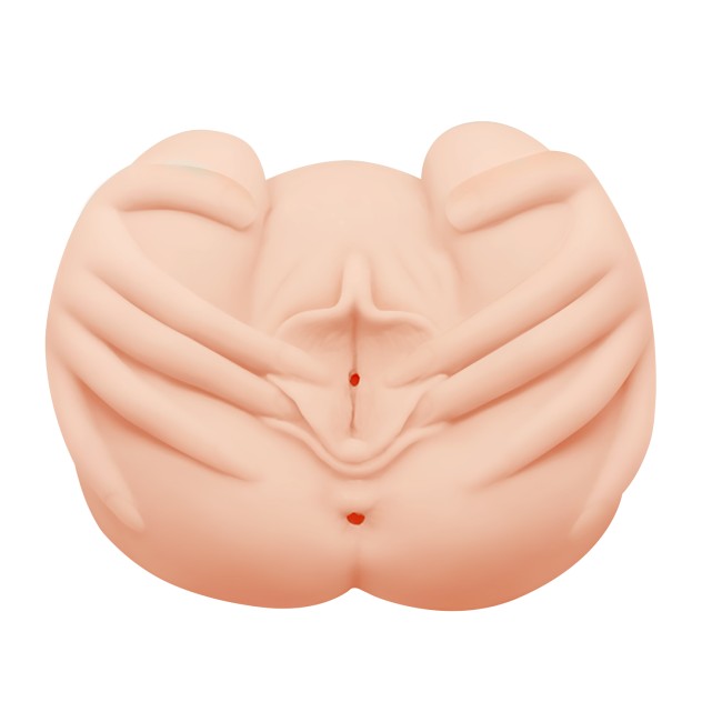 Двойной мастурбатор в виде половых губ с вибрацией Crazy bull Двойной мастурбатор в виде половых губ с вибрацией Crazy bull