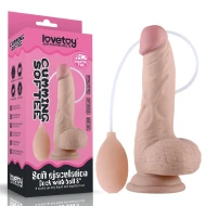 Реалистичный фаллоимитатор с имитацией семяизвержения «Soft Ejaculation Cock With Ball» от «Lovetoy» (17,8 см)