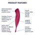 Вибратор с воздушной стимуляцией клитора «Twirling Pro» от «Satisfyer» (красный) Вибратор с воздушной стимуляцией клитора «Twirling Pro» от «Satisfyer» (красный)