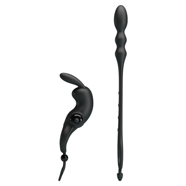 Эрекционное кольцо + анальная цепочка «Penis Sleeve V»