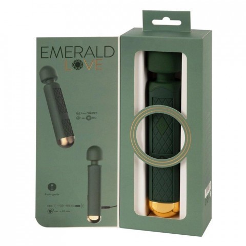 Универсальный вибромассажер Emerald Love Luxurious Wand Massager (зеленый) 