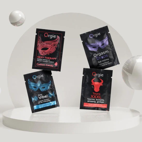 Эротический набор «THE PLAY SET - SACHETS» от «Orgie» Эротический набор «THE PLAY SET - SACHETS» от «Orgie»