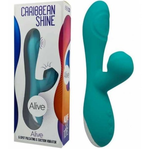 Вибратор с пульсацией и клиторальной стимуляцией Alive Caribbean Shine Вибратор с пульсацией и клиторальной стимуляцией Alive Caribbean Shine