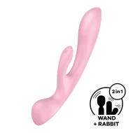 Вибратор-кролик «Triple Oh» от «Satisfyer» (розовый)