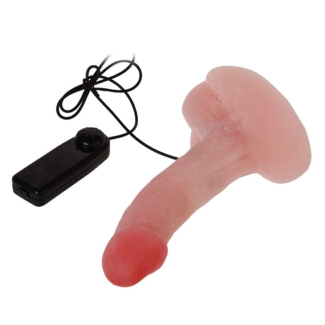 Вибратор реалистик с ротацией на присоске "Мега" 20 см