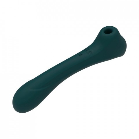Тёмно-зеленый вибратор с клиторальной стимуляцией «Quiver» от «Alive» Тёмно-зеленый вибратор с клиторальной стимуляцией «Quiver» от «Alive»