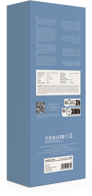 Голубой изогнутый вибромассажер с пульсирующими движениями головки «Ava Neo» от «Svakom» Голубой изогнутый вибромассажер с пульсирующими движениями головки «Ava Neo» от «Svakom»