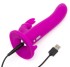 Фиолетовый женский страпон «Strap-on Kit» от «Happy Rabbit»