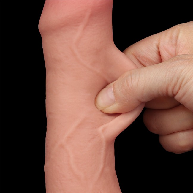 Реалистичный фаллоимитатор двухслойный «Sliding Skin » от «Lovetoy» (12,5 см)