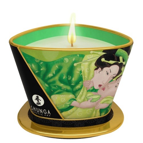 Ароматизированная массажная свеча Зелёный чай Massage Candle Green Tea (Shunga) Ароматизированная массажная свеча Зелёный чай Massage Candle Green Tea (Shunga)