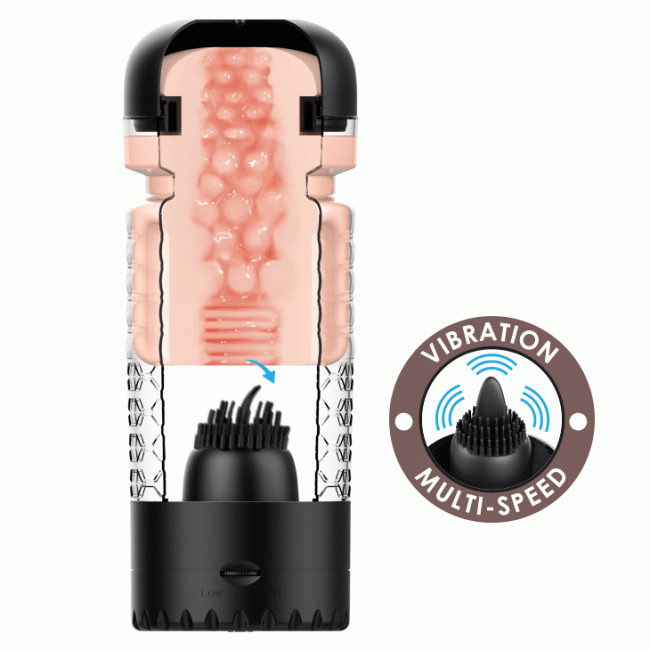 Мастурбатор вагина с вибрацией «Emily» Мастурбатор вагина с вибрацией «Emily»