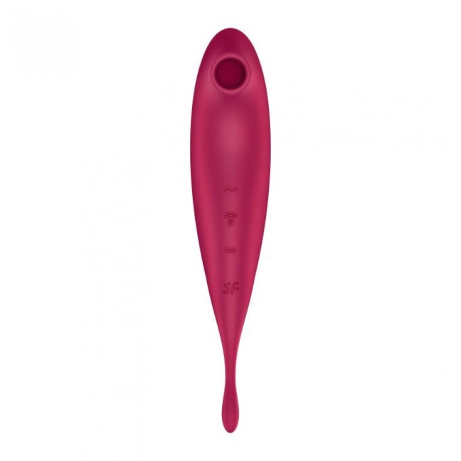 Вакуумно-волновой массажер + вибратор «Twirling Pro» от «Satisfyer»  Вакуумно-волновой массажер + вибратор «Twirling Pro» от «Satisfyer»