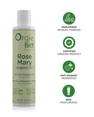 Органическое масло для массажа «BIO ROSE MARY MASSAGE OIL» от «Orgie» 100 ML 