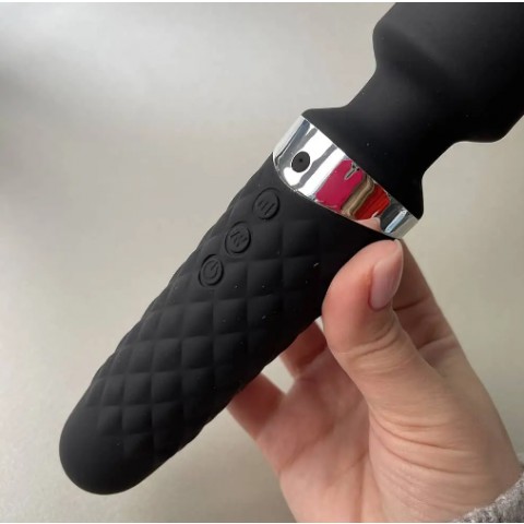 Чёрный мини-вибромассажёр «‎Be Wanded» от «‎Alive»  